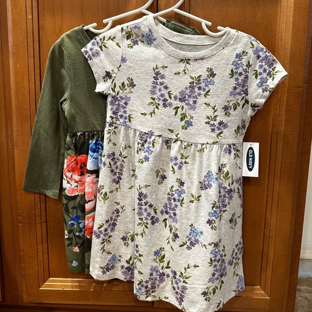 Old Navy Dresses • set of 2 • 18-24m & 2T • floral prints